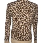 Ellen Tracy tan cheetah print sweater lightweight size S Photo 1