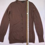 Theory Merino Wool Blend Brown Cardigan Sweater Photo 10