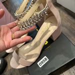 Lulus Elegant Nude Block Heel New in box Photo 1