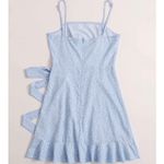 SheIn Blue Floral Faux Wrap Mini Dress Photo 1