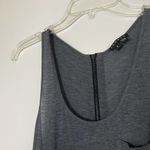 Theory  Cyra Serenity Gray tank black combo mini dress with pockets size Small Photo 2