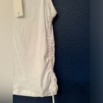 Good American  Women’s Ruched White Tank Top Size 5 Photo 7