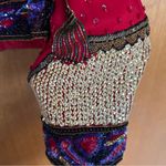 Laurence Kazar Vintage Silk Beaded Jacket Red Size Small 80s Funky Art to Wear Photo 10