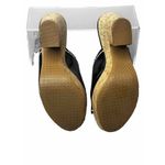 Tahari Women’s  Miami Wedge Black Platform Shoes Size 7.5 Open Toe Photo 8