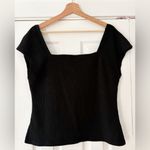 Halogen  Knit Black Top Size Large NWOT‎ Photo 1