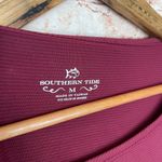 Southern Tide Game-day Micro Stripe Dress Chianti Photo 3