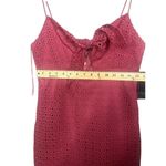 Aidan Mattox NWT  Aiden By Lace Maxi Dress Spaghetti Straps Keyhole Hi Low 4 Pink Photo 13