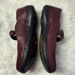 Clarks  Unstructured Burgundy Leather Mary Jane Comfort Shoes New Size 12 Photo 7