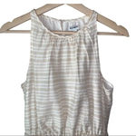 Old Navy  Dress Striped Halter Tan White Orange Photo 2