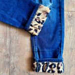 KanCan Jeans NWT Vienna Super Skinny Stretch Distressed Animal Print Size 5/26 Blue Photo 4