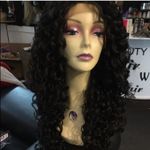 Wig curly black Long Lacefront New Lace Alopecia Photo 4