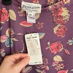 Pendleton NWT Purple Ditzy Floral Midi Skirt Womens 16W Romantic Flowy Photo 2
