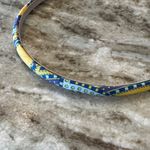 Anthropologie  Vibrant Yellow and Blue Headband Photo 5