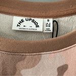 Anthropologie  x The Upside Alena Drawstring Crew Sweatshirt Neutral & Pink NEW Photo 2