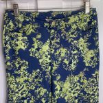 Soft Surroundings  Elisabetta Blue Green Floral Gold Detail Pants W-045 Sz XS Photo 2