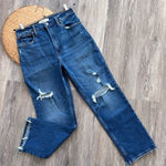 Abercrombie & Fitch  ankle straight ultra high rise jeans distressed women’s 28‎ Photo 0