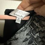 Robbie Bee  Black and White Floral Lace Top​ Photo 2