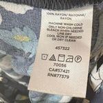 Loft  Outlet Blue‎ Floral Pleated Soft Shorts Size 8 Photo 7