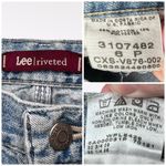 Lee  Carpenter Jeans Light Wash Denim Petite 6 Y2K Photo 2