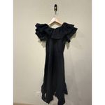 Mille Palma Tiered Ruffle Cotton Dress Size XS Black Photo 7