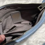 Vince Camuto Adyna Large Crossbody Purse Woven Leather Cerulean Blue B91 Photo 10