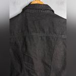 David David Vintage Jean Vest. Zebra Pattern details in size Large Black Photo 6