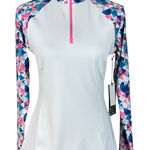 Kyodan Active Small Golf Top Long Sleeve 1/4 Zip Stretch UPF 50+ Quick-Dry Multi Photo 0