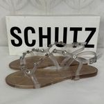 Schutz  Bria Crystal Clear Jelly Embellished Sandal with Dust‎ Bag Size 6 NIB Photo 5