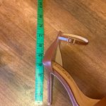 Lulu's Lynnie High Heels 6 Cognac Brown Square Toe Ankle Strap Stilettos Sandles Photo 7