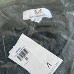 Magaschoni New M BY  V-Neck Tunic 100% Cashmere Sweater Chalkboard Heather Sz M Photo 2