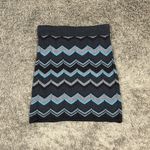 Krimson Klover Skirt Womens Small Knit Merino Wool Mini Black Gray Blue Stretch Photo 3