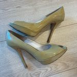 Christian Dior  Miss Nude Patent Leather Peep Toe Platform Heel Size 37.5/7.5 US Photo 1