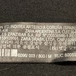 ZARA Black Knit Metallic Glitter Ruffle Flounce Bodysuit Size Medium 6096/003 Photo 11