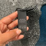 Fortune + Ivy Fortune &‎ Ivy Canterbury Collared Metallic Silver Shimmer lauren Knit Top NWT M Photo 3