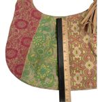 Fossil VTG  Studded Patchwork
Leather Suede Hobo Shoulder Handbag DBL Sided Photo 7