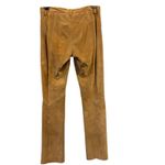 DKNY VINTAGE Y2K  100% Suede Leather Flare Pants tan/brown, Size 10 Photo 3