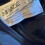 Aimage Women’s Floral Bathing Suit Dress Mesh Tankini Top Size S NWT Black Photo 4