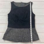 Ann Taylor Womens Black Sleeveless Zip Crew Neck Tank Top Size 0 Photo 5