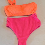 Pink Lily  Color Block Swimsuit Photo 0