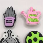 Boutique Shoe Charm Set Plant Witch, Moon Water, Mountain Potion, Mushroom, Bloom Floral Photo 1