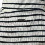 O'Neill Slate Allina Stripe Zip Up Tank Top Top Navy Skimmer Cropped NWT Large Photo 5