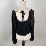 Boohoo Babydoll Whimsygoth crop blouse women’s 8 chiffon ruffle sweetheart NEW Photo 6
