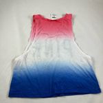 PINK - Victoria's Secret XS Victoria Secret pink blue hi low razor tank top Photo 1