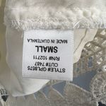 Gibson  Blouse White Lace High Neck Long Sleeve Boho Feminine Romantic Small Photo 4