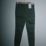 A loves A  26 High Rise Ankle Skinny Cotton Pocketed Army Green Pants Photo 3