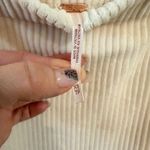 Free People cream corduroy skirt slit on side Photo 2