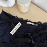 Alice + Olivia NWT Off the shoulder Alyssa halter Top Navy Lace Photo 4