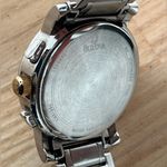 Bulova Chronograph Diamond Ladies Watch Pearl Dial Two-Tone Bracelet Case Photo 10