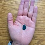 Natural Indian Agate Stone Pendant Green Photo 2