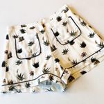 Topshop Cactus Print High Waisted Shorts Photo 0
